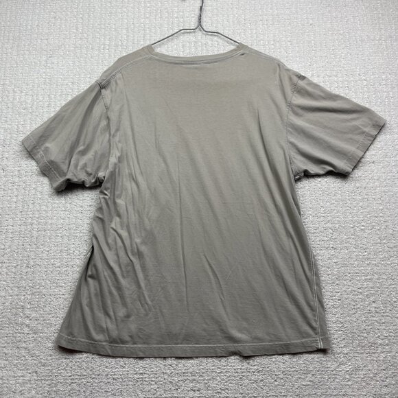 Y2K Burnside Men Shirt L Grey Affliction Goth Grunge Cross Wings Skater - Picture 10 of 15